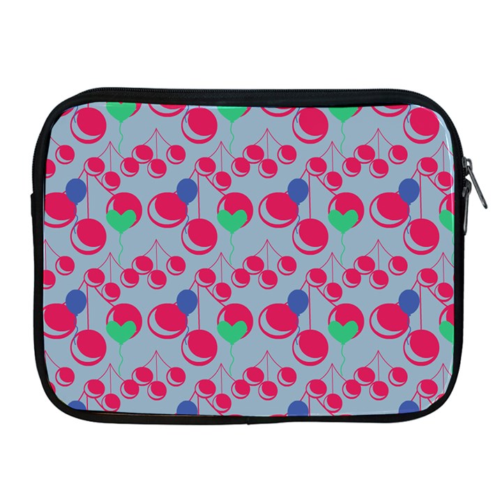 Bubblegum Cherry Blue Apple iPad 2/3/4 Zipper Cases