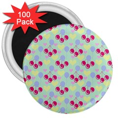 Birthday Cherries 3  Magnets (100 Pack) by snowwhitegirl