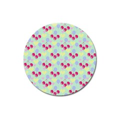 Birthday Cherries Magnet 3  (round) by snowwhitegirl