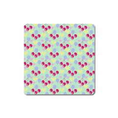 Birthday Cherries Square Magnet by snowwhitegirl