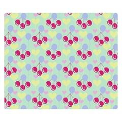 Birthday Cherries Double Sided Flano Blanket (small)  by snowwhitegirl