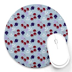 Sky Cherry Round Mousepads by snowwhitegirl