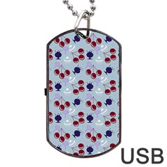 Sky Cherry Dog Tag Usb Flash (one Side) by snowwhitegirl