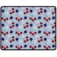 Sky Cherry Double Sided Fleece Blanket (medium)  by snowwhitegirl