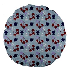 Sky Cherry Large 18  Premium Flano Round Cushions by snowwhitegirl