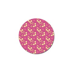 Yellow Pink Cherries Golf Ball Marker (4 Pack) by snowwhitegirl