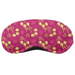 Yellow Pink Cherries Sleeping Masks by snowwhitegirl