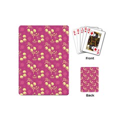 Yellow Pink Cherries Playing Cards (mini)  by snowwhitegirl