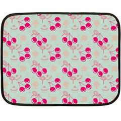 Bubblegum Cherry Double Sided Fleece Blanket (mini)  by snowwhitegirl