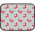 Bubblegum Cherry Double Sided Fleece Blanket (Mini)  35 x27  Blanket Front