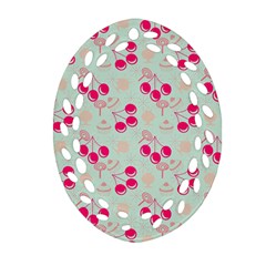 Bubblegum Cherry Ornament (oval Filigree)