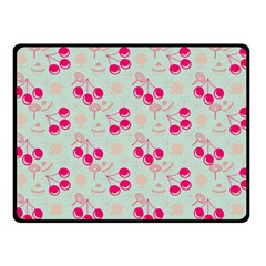 Bubblegum Cherry Double Sided Fleece Blanket (small)  by snowwhitegirl