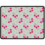 Bubblegum Cherry Double Sided Fleece Blanket (Large)  80 x60  Blanket Front