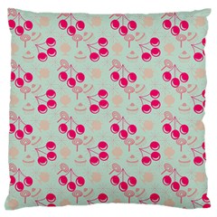 Bubblegum Cherry Large Flano Cushion Case (two Sides) by snowwhitegirl