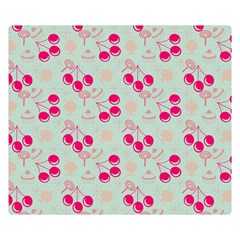 Bubblegum Cherry Double Sided Flano Blanket (small)  by snowwhitegirl