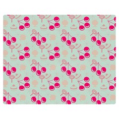 Bubblegum Cherry Double Sided Flano Blanket (medium)  by snowwhitegirl