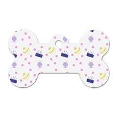 Cakes And Sundaes Dog Tag Bone (one Side) by snowwhitegirl