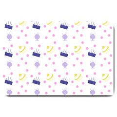 Cakes And Sundaes Large Doormat  by snowwhitegirl