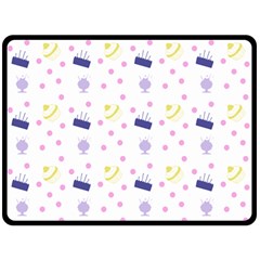 Cakes And Sundaes Double Sided Fleece Blanket (large)  by snowwhitegirl