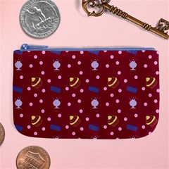 Cakes And Sundaes Red Large Coin Purse by snowwhitegirl