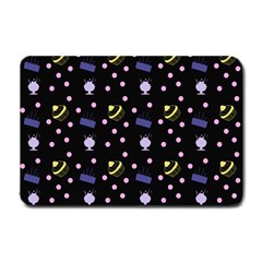 Cakes And Sundaes Black Small Doormat  by snowwhitegirl