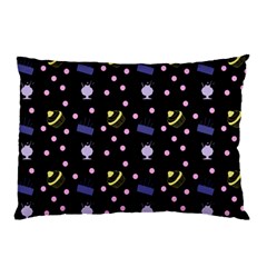 Cakes And Sundaes Black Pillow Case by snowwhitegirl