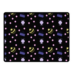 Cakes And Sundaes Black Fleece Blanket (small) by snowwhitegirl