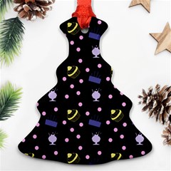 Cakes And Sundaes Black Ornament (christmas Tree)  by snowwhitegirl