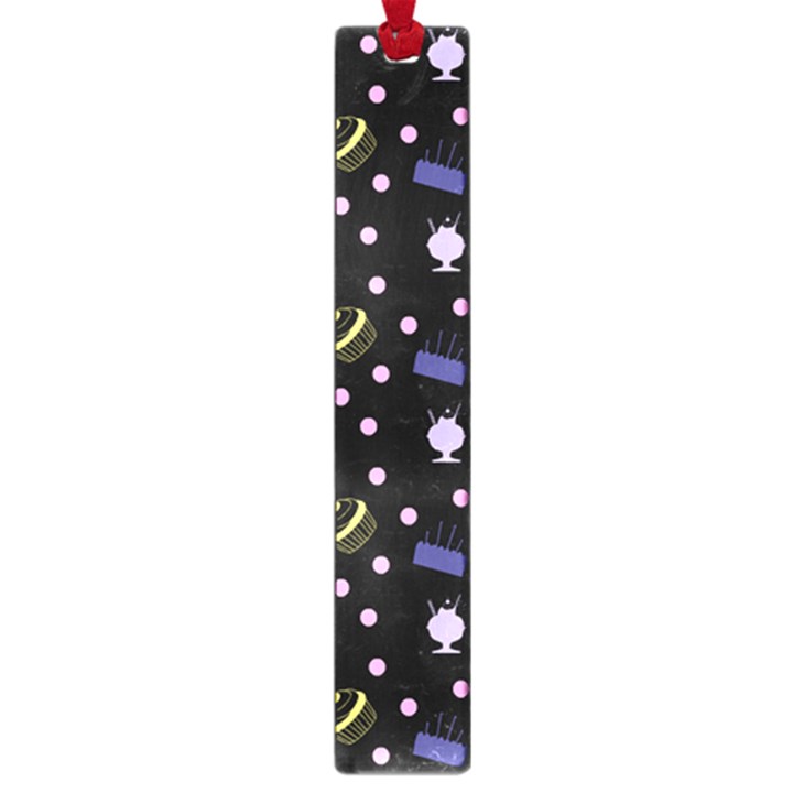 Cakes And Sundaes Black Large Book Marks