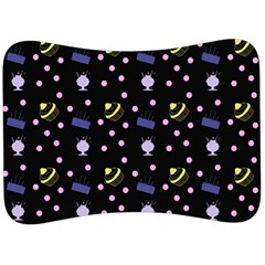 Cakes And Sundaes Black Velour Seat Head Rest Cushion