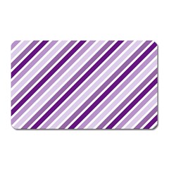 Violet Stripes Magnet (rectangular) by snowwhitegirl