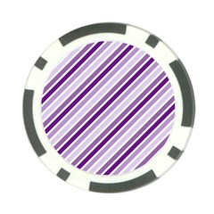 Violet Stripes Poker Chip Card Guard by snowwhitegirl