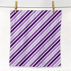 Violet Stripes Face Towel by snowwhitegirl