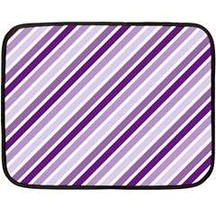 Violet Stripes Fleece Blanket (mini) by snowwhitegirl