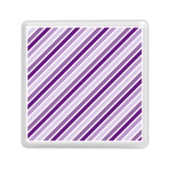 Violet Stripes Memory Card Reader (square) by snowwhitegirl