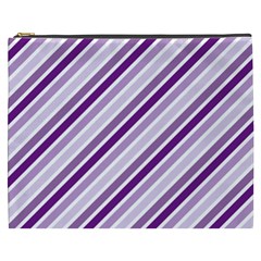 Violet Stripes Cosmetic Bag (xxxl)