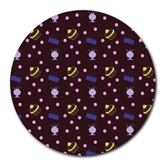 Cakes And Sundaes Chocolate Round Mousepads