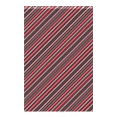 Brownish Diagonal Lines Shower Curtain 48  X 72  (small) 