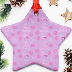 Lilac Dress Star Ornament (two Sides) by snowwhitegirl