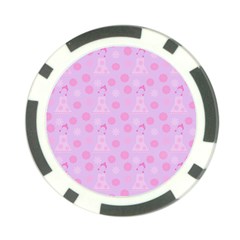 Lilac Dress Poker Chip Card Guard by snowwhitegirl