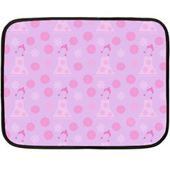 Lilac Dress Double Sided Fleece Blanket (mini)  by snowwhitegirl