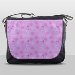 Lilac Dress Messenger Bags by snowwhitegirl