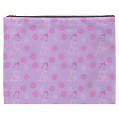 Lilac Dress Cosmetic Bag (xxxl)