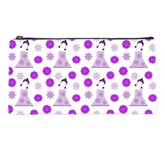 Lilac Dress On White Pencil Cases by snowwhitegirl