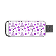 Lilac Dress On White Portable Usb Flash (one Side) by snowwhitegirl