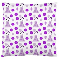 Lilac Dress On White Standard Flano Cushion Case (two Sides) by snowwhitegirl