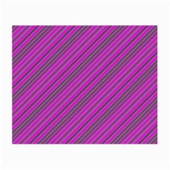 Pink Violet Diagonal Lines Small Glasses Cloth by snowwhitegirl