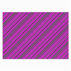 Pink Violet Diagonal Lines Large Glasses Cloth by snowwhitegirl