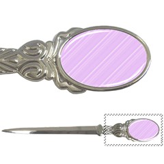 Lilac Diagonal Lines Letter Opener by snowwhitegirl