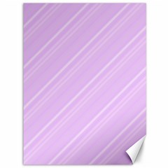 Lilac Diagonal Lines Canvas 36  X 48   by snowwhitegirl